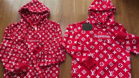 supreme louis vuitton real vs fake shirt|false louis vuitton hoodie.